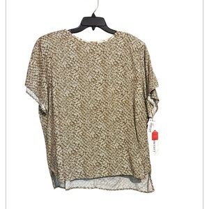 Itinerary Dillards  Patterned  Top new size Large New